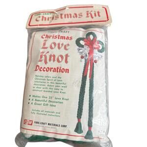 Fibre-craft Love Knot Seeing Kit Christmas Decor 25” Long Finished Size